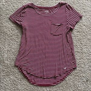 Hollister Striped Short Sleeved